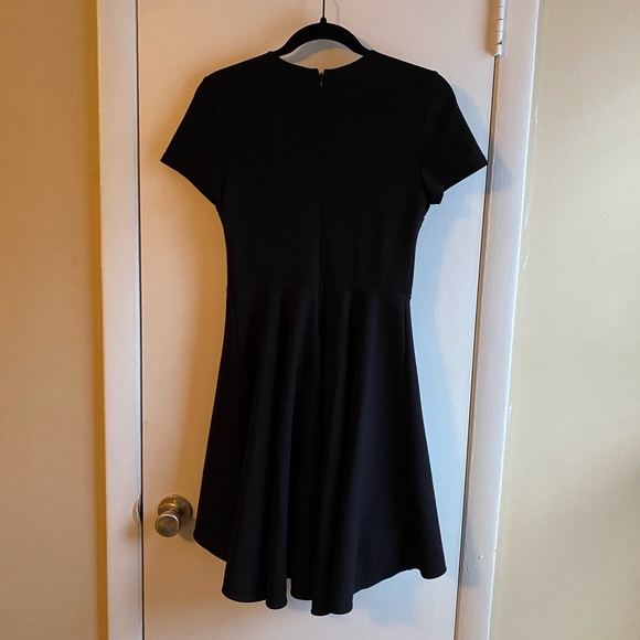 Express women’s black short sleeve skater dress size small - Picture 4 of 5